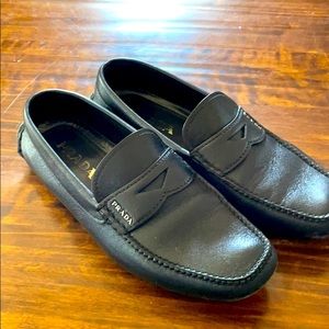 Men’s Saffiano Prada Leather Loafers